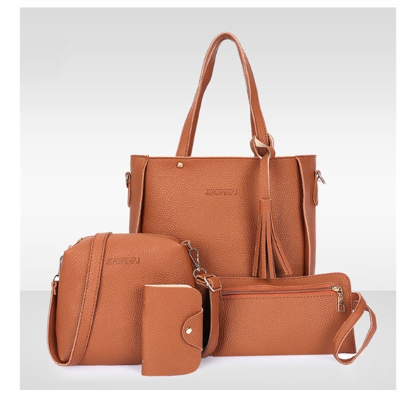 Handbags - MILAN 4 PIECES VEGAN LEATHER BAGS